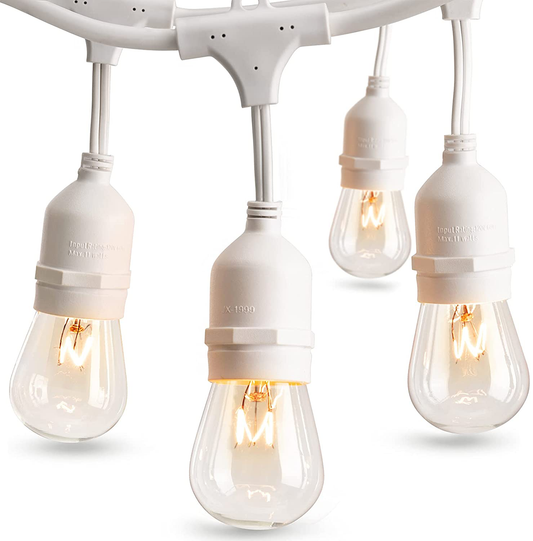 addlon 48FT Outdoor String Lights – Edison Bulbs, Weatherproof